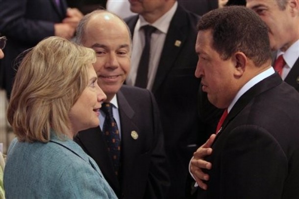 hillary clinton 2011. Hugo Chavez amp; Hillary Clinton