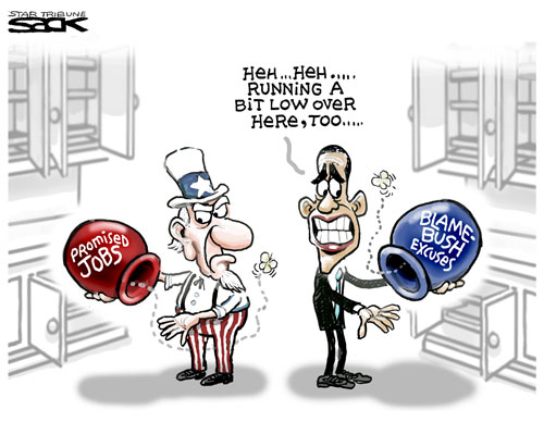 Obama Economic Stimulus Promising Jobs