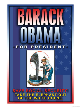 Democrat Poster---Save Social Security