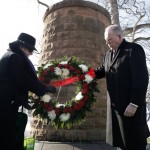 Family members of the victims of Pan Am flight 103 attend a memorial service in Arlington National Cemetery