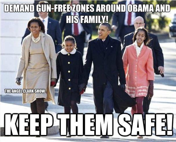 Demand Gun Free Zones Around Obama's --Domenico Frank Esposito