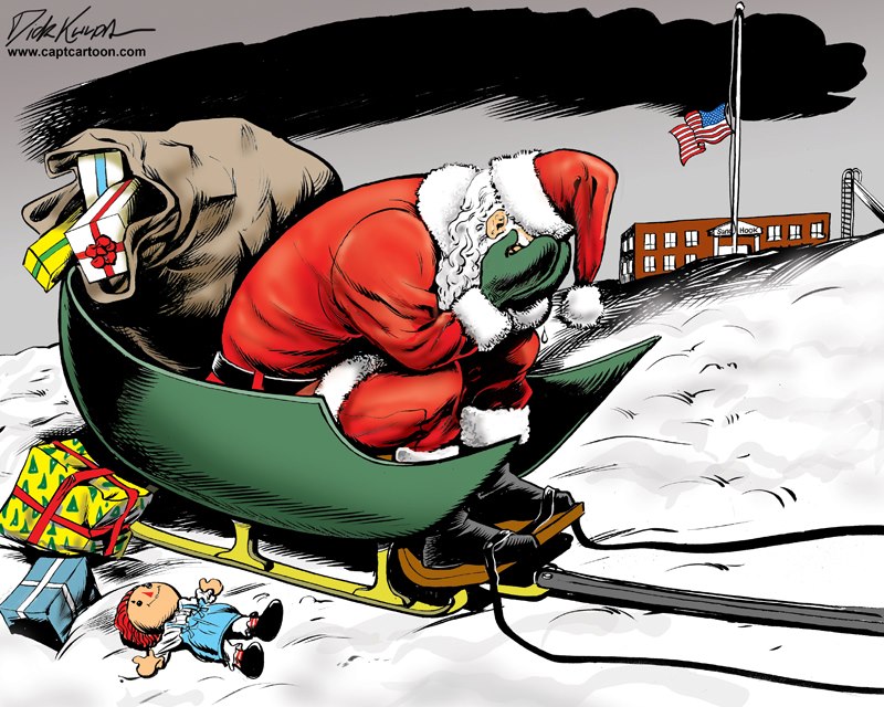 Newtown, Ct Elementary School Shooting Massacre --Captain Cartoon