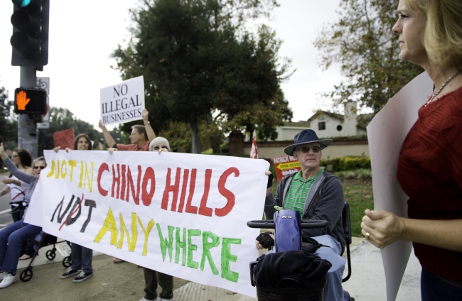 Chino Hills Residents Protest