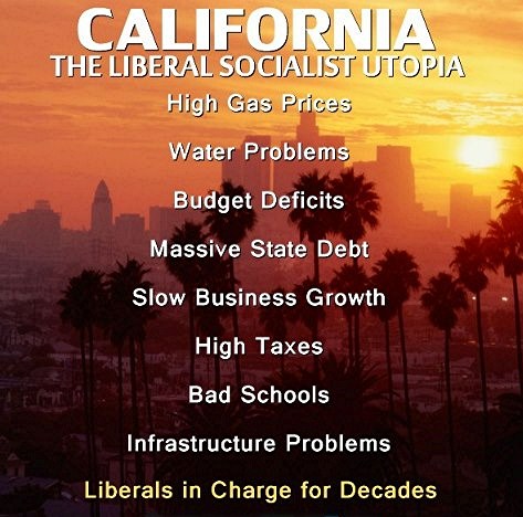 California Liberal Socialist Utopia --Political Follies