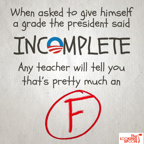 Obama Grade F
