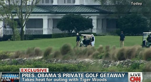 Obama Private Golf Outing With Tiger Woods