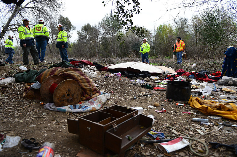 Sepulveda Dam Unsanitary Homeless Camp