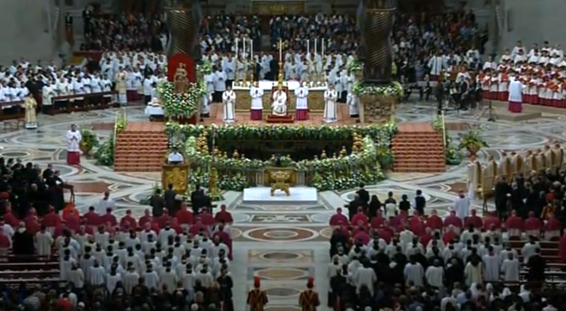 Easter Vigil St Peter's Basillica Vatican City --Twitter