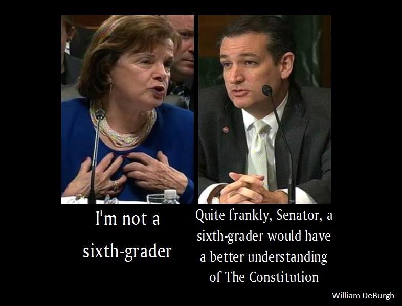 Feinstein-v-Cruz 2nd Amendment --Political Follies