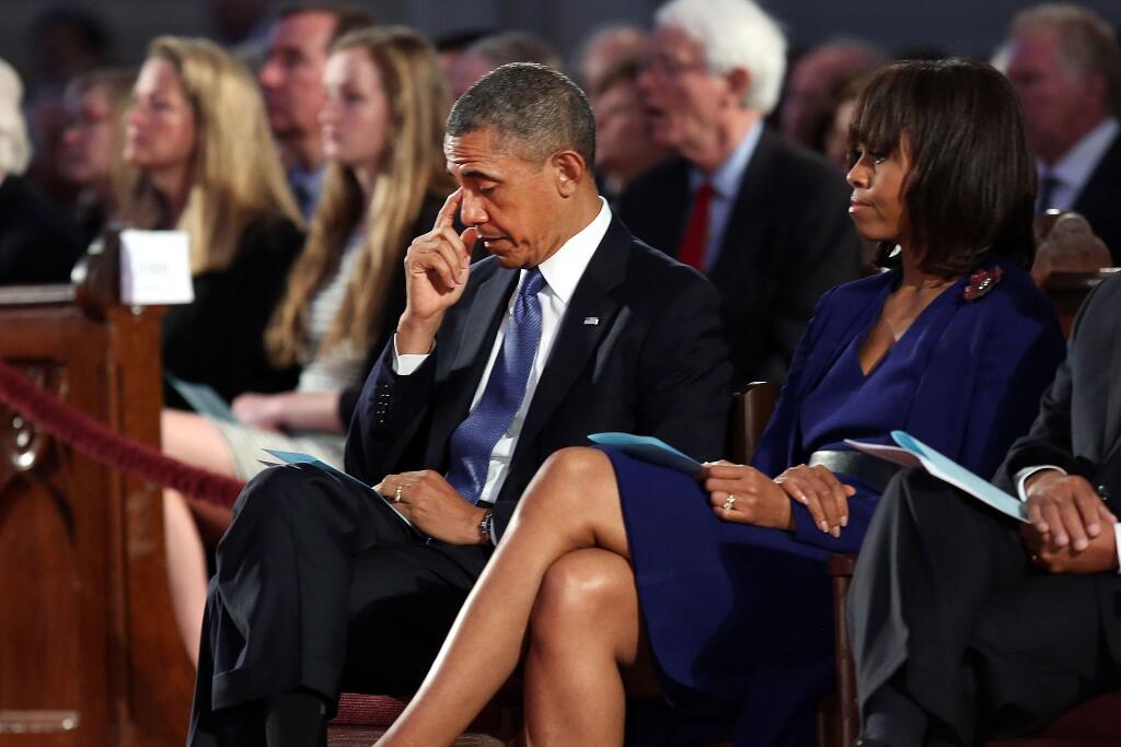 Obama at Thursday's Memorial Service