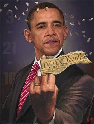 Obama Shredding Constitution --Soda Head
