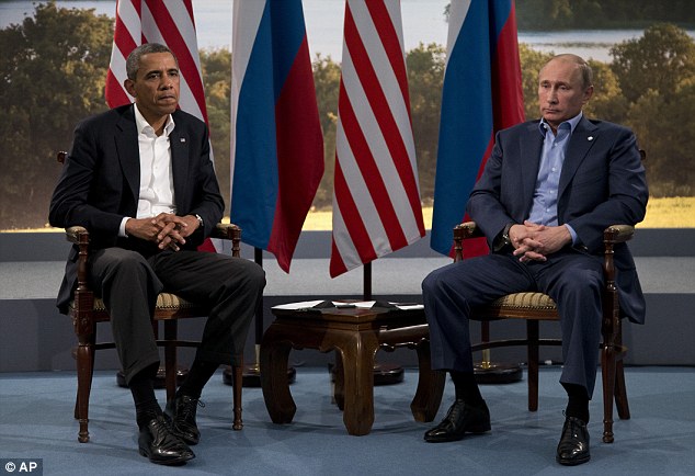 Obama Putin G8 --Daily Mail