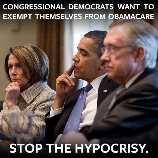 Congressional Dems Want To Exempt Themselves From ObamaCare