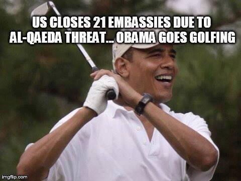 Obama Goes Golfing