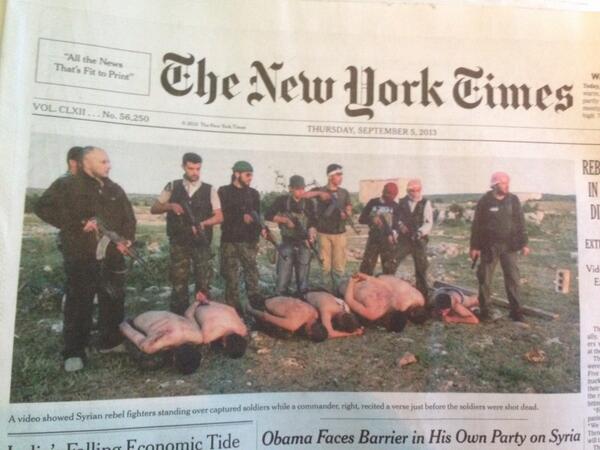 Al Qaeda Syria Executes Men on Their Knees