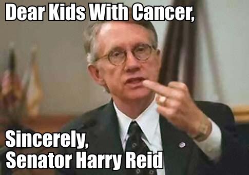 Harry Reid Denies Cancer Treatment For Children