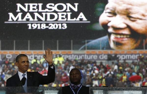 Obama Attends Memorial Service for Maexist Mandela