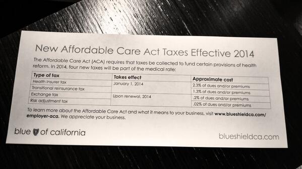 ObamaCare Tax Increases
