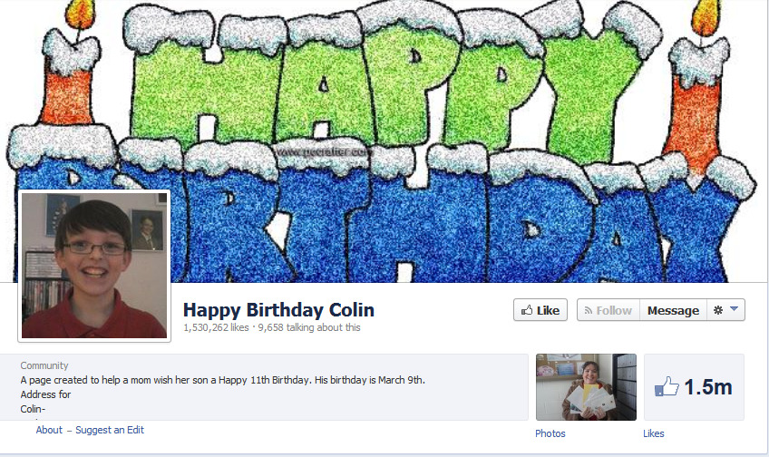 Happy Birthday Colin