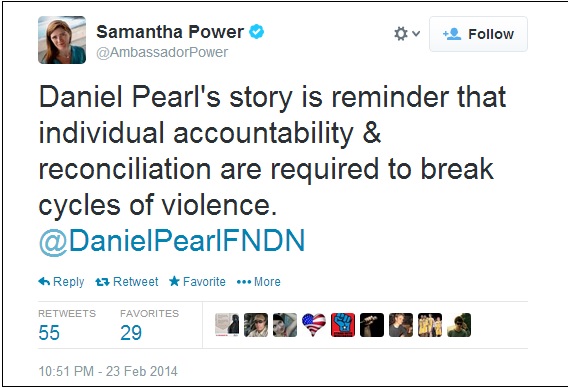 Samantha Powert Tweet