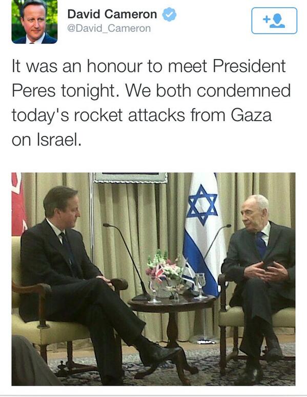 David Cameron Israel