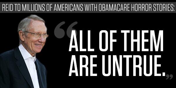 Harry Reid Calls Millions of Americans Liars