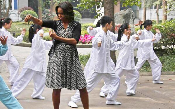 Michelle Obama Chengdu
