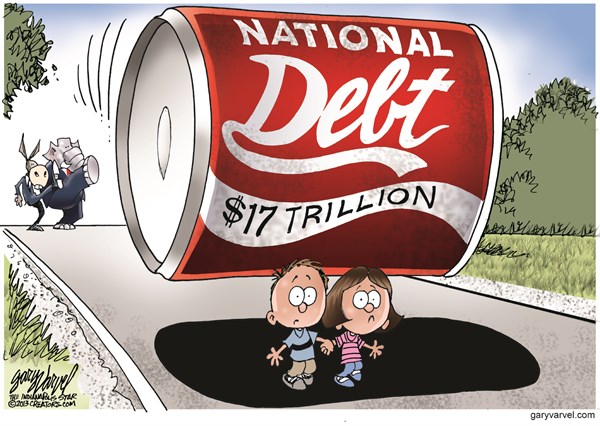 Natl Debt --Cagle Cartoons