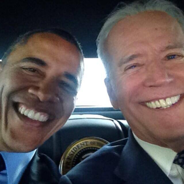 Obama Biden Selfie