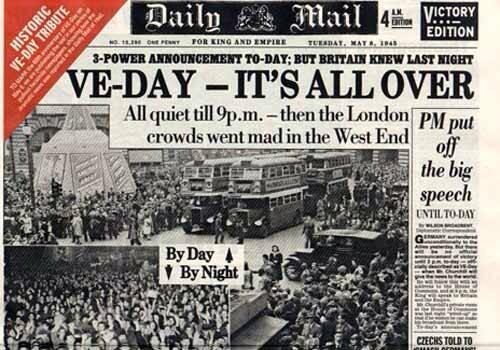 VE Day Daily Mail