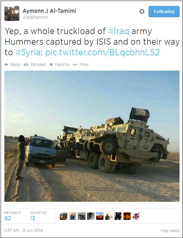U.S. Hummers Fall Into ISIS Hands