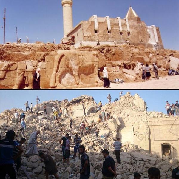 Jonah's Tomb Before and After
