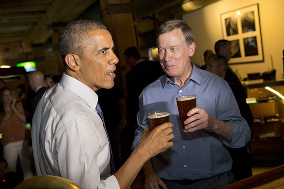 Obama Beer woth Colorado Gov