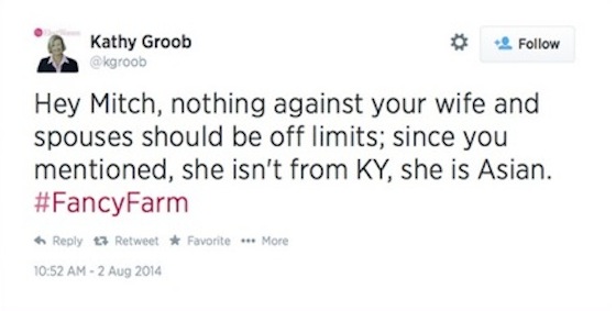 Kathy Groob Racist Tweet