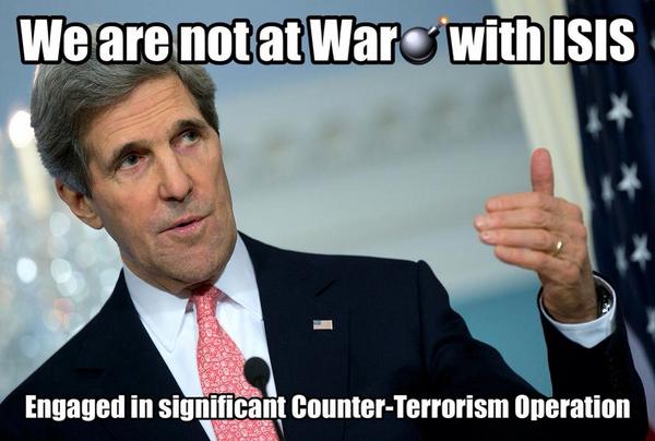 Kerry US Not War ISIS