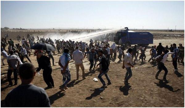Turkey Attacking Kurdish Refugees