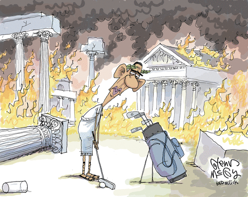 Obama Golfing