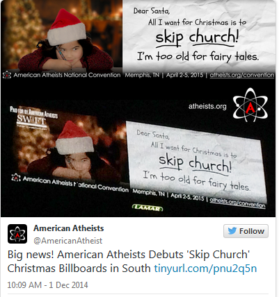 Atheists War on Christmas