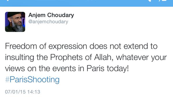 Anjem Choudary Twitter