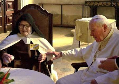 Sister Lucia and Saint John Paul II