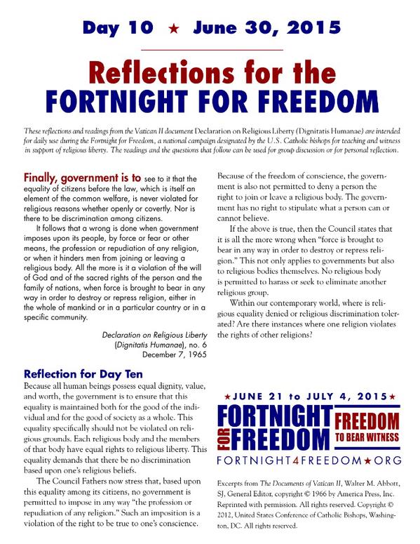 Fortnight For Freedom