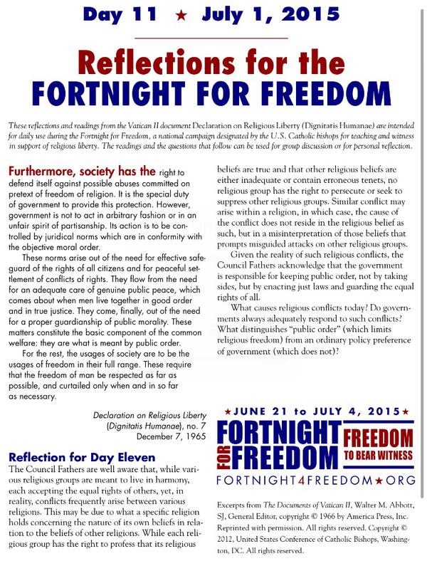 Fortnight For Freedom