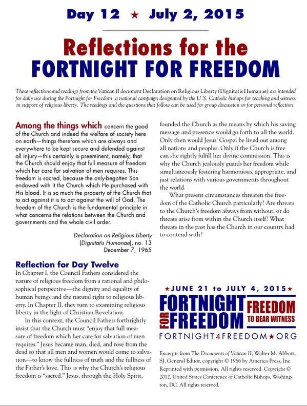 Fortnight For Freedom