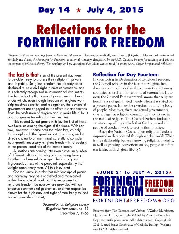 Fortnight For Freedom