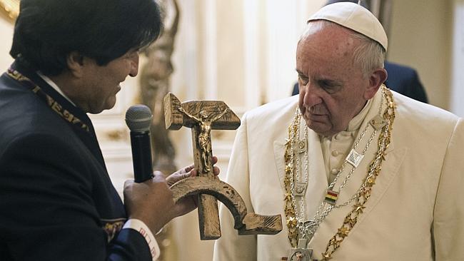 Pope Francis Communist Crucifix