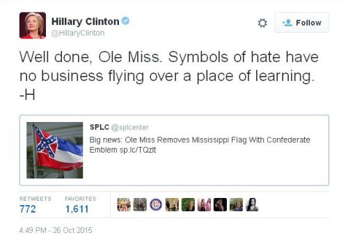 Hillary Clinton Confederate Flag