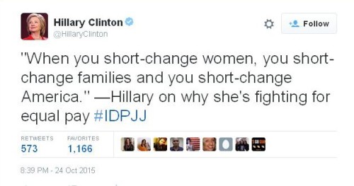 Hillary Clinton Equal Pay