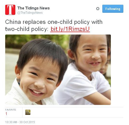 China Two Child Policy