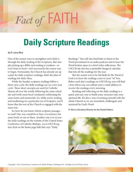 Daily Scripture Reading