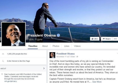 Obama Facebook Page